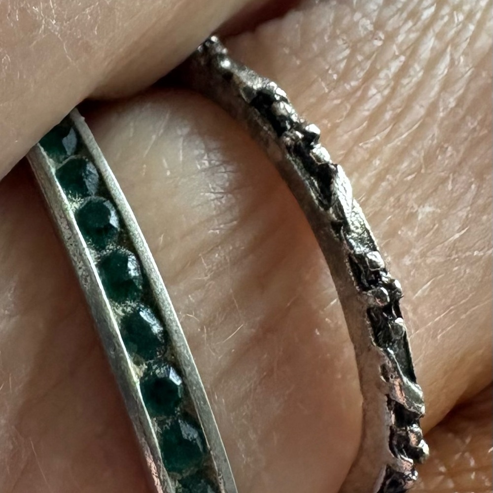 Vintage Stackable Rings, Silver - image 3
